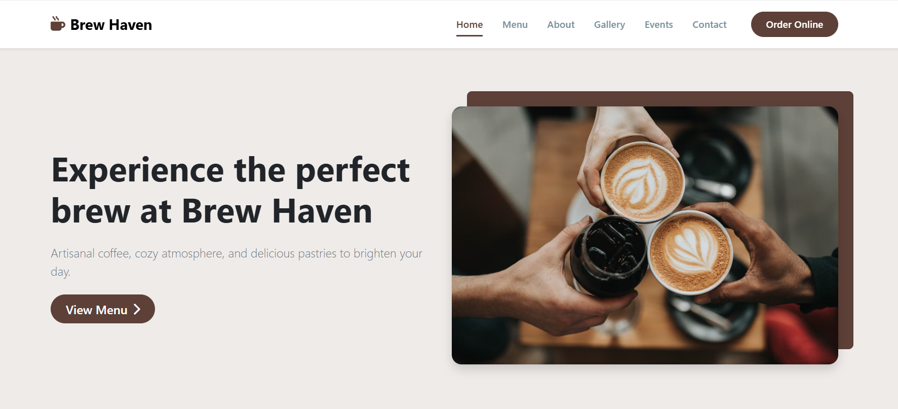 Coffee Shop Website